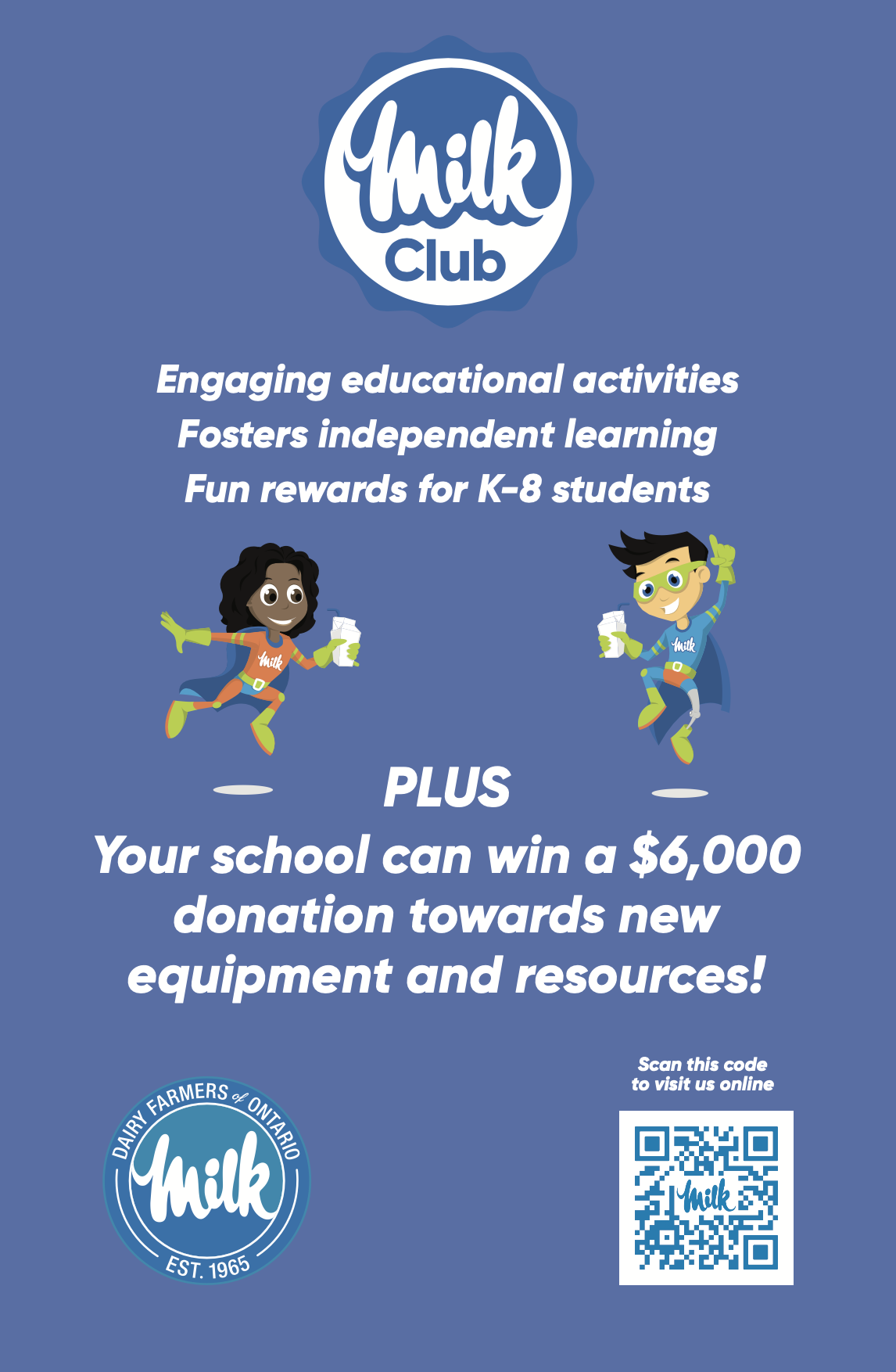 Milk Club School Poster