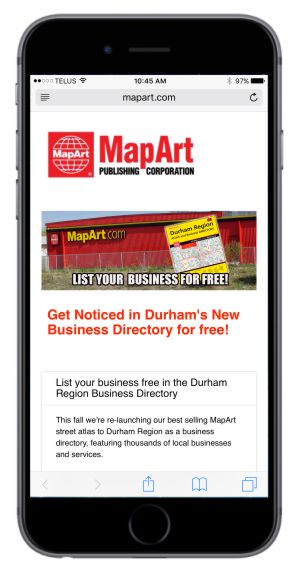 mobile websites-maprt-advert