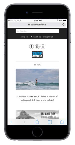 mobile websites-shopify